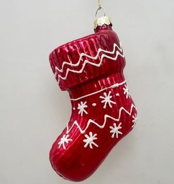 Glass Christmas decoration Sock